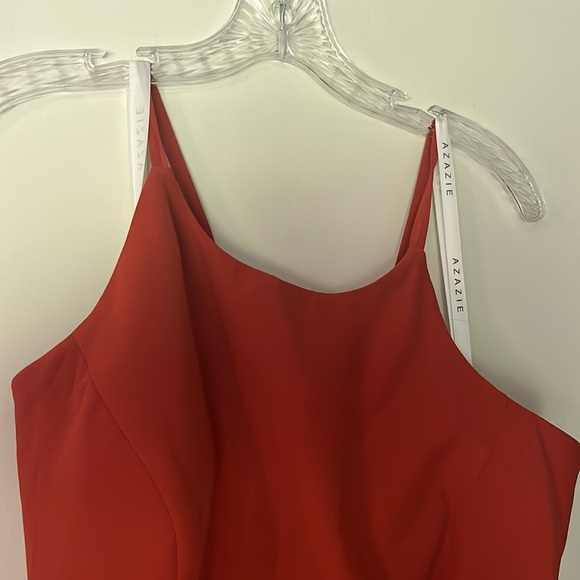 Paprika colored Azazie bridesmaid dress, NWT